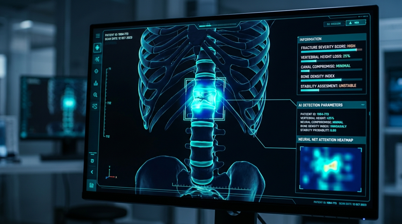 3D Spine CT AI Fracture Detection neural interface